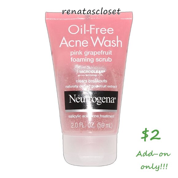 Neutrogena Oil-Free Acne Wash Pink Grapefruit Foaming Scrub NWT - Picture 1 of 5